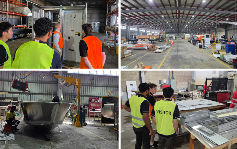 ICN NT team getting a tour of the Renko facilities